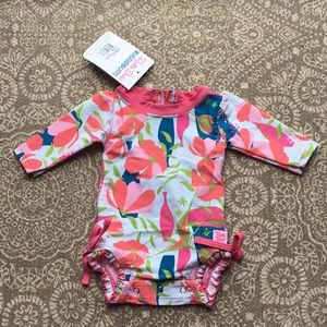 NWT Baby Girl LS swim suit